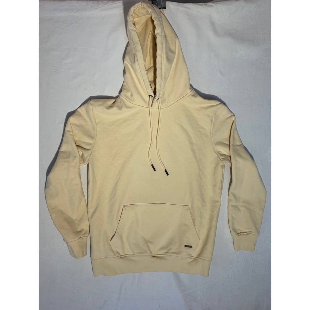 Metal Commune Superior Heavy Basic Hoodie XXL Cream Yellow Pullover Sweatshirt